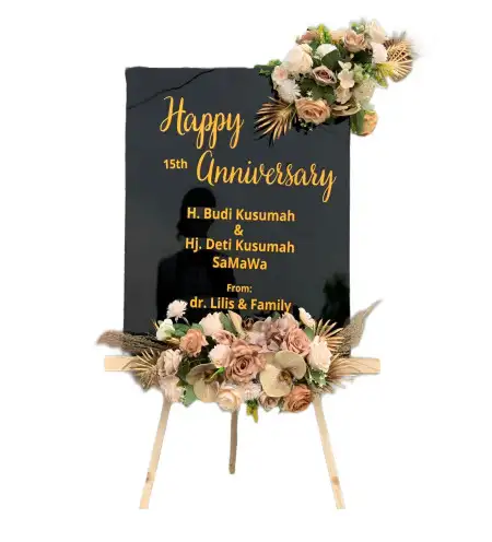 Papan Bunga Akrilik Tumpuk Tangah